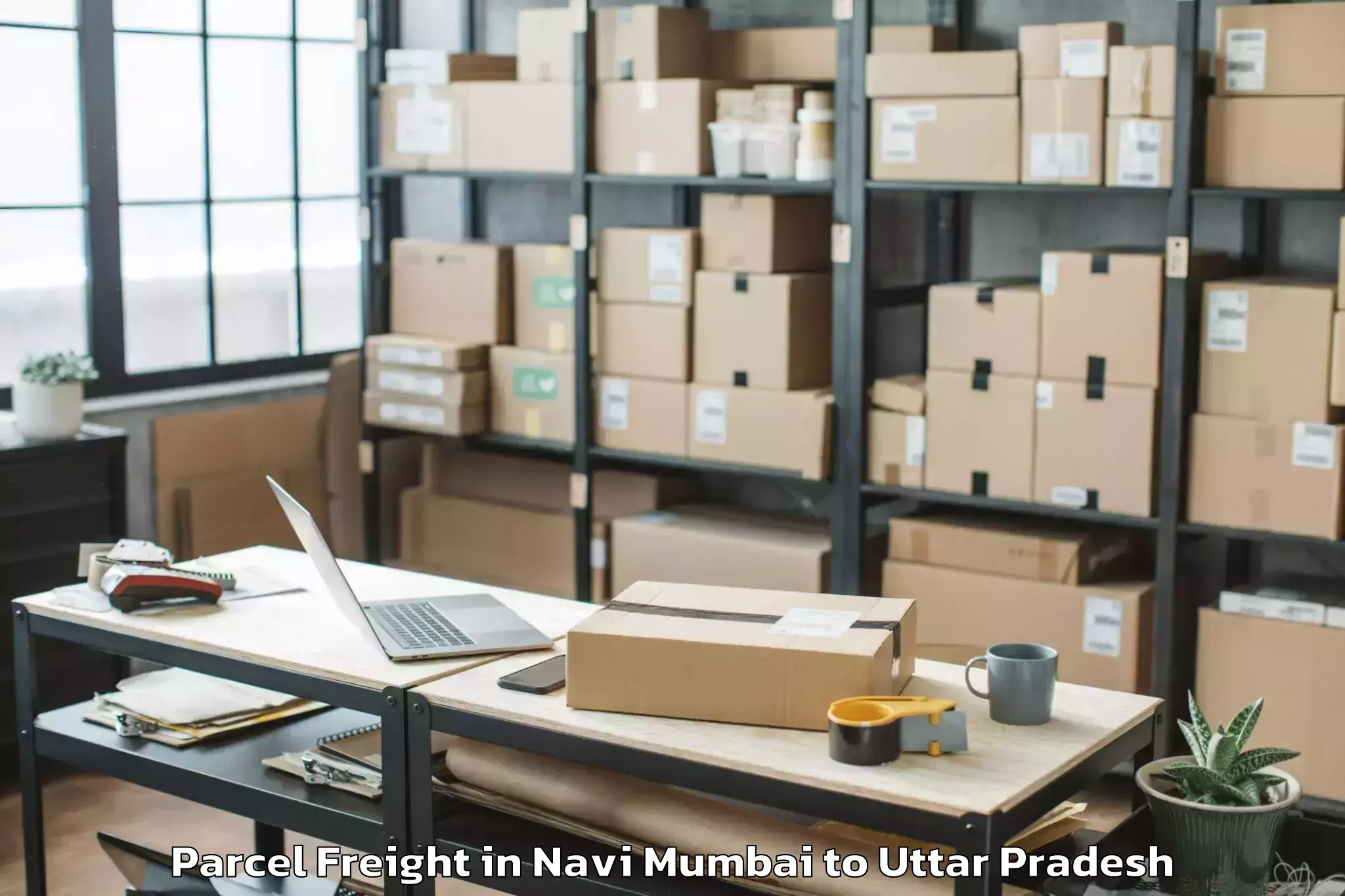 Easy Navi Mumbai to Great Mall Of Aligarh Parcel Freight Booking